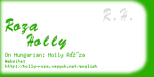 roza holly business card